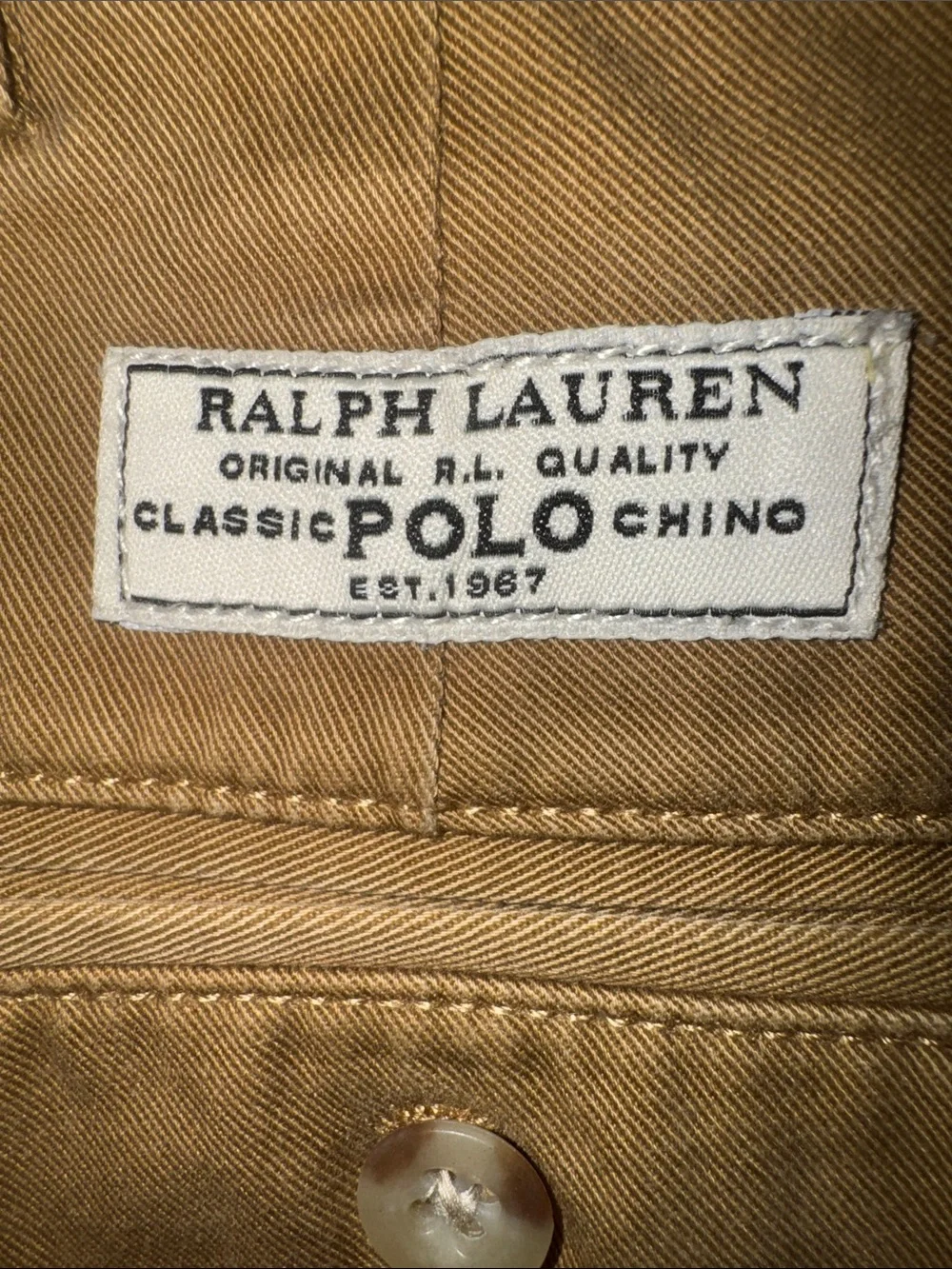 Polo Ralph Lauren Andrew Pant Mens 38 Tan Pleated Classic Chino Khaki Pants‎